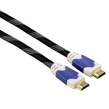 High Speed HDMI™-Kabel Stecker-Stecker, Ethernet, Gewebe, vergoldet, 1,5 m (00011910)