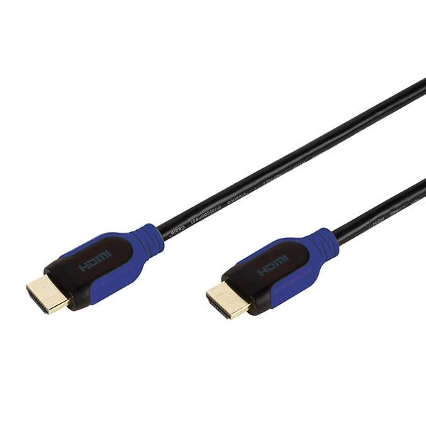 High Speed HDMI® Kabel mit Ethernet, 5m blau (42964)