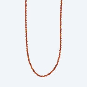 Collier Zirkonia kirschrot, ca. 47+5 cm