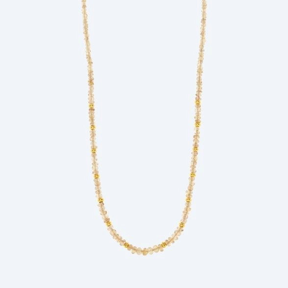 Collier Zirkon golden 925 Sterlingsilber vergoldet