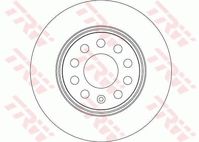 TRW Bremsscheibe DF4294 Bremsscheiben,Scheibenbremsen VW,AUDI,SKODA,Golf V Schrägheck (1K1),GOLF VI (5K1),GOLF PLUS (5M1, 521)