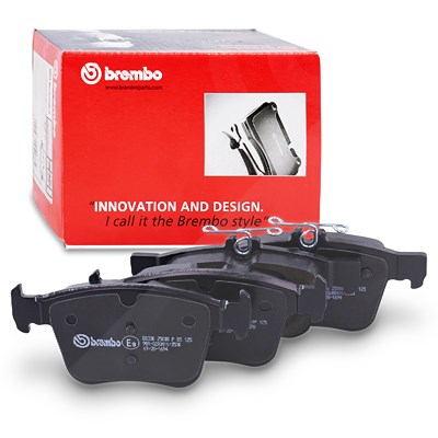 BREMBO Bremsbelagsatz P 85 125 Bremsbeläge,Bremsklötze VW,AUDI,SKODA,Golf VII Schrägheck (5G1, BQ1, BE1, BE2),Golf VII Variant (BA5, BV5),Touran (5T1)