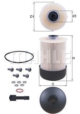 MAHLE ORIGINAL Kraftstofffilter KX 338/22D Leitungsfilter,Spritfilter MERCEDES-BENZ,OPEL,RENAULT,VITO Tourer (W447),VITO Kasten (W447)