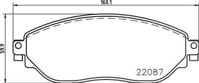 BREMBO Bremsbelagsatz P 59 082 Bremsbeläge,Bremsklötze OPEL,RENAULT,FIAT,Vivaro B Combi (X82),Vivaro B Kastenwagen (X82)