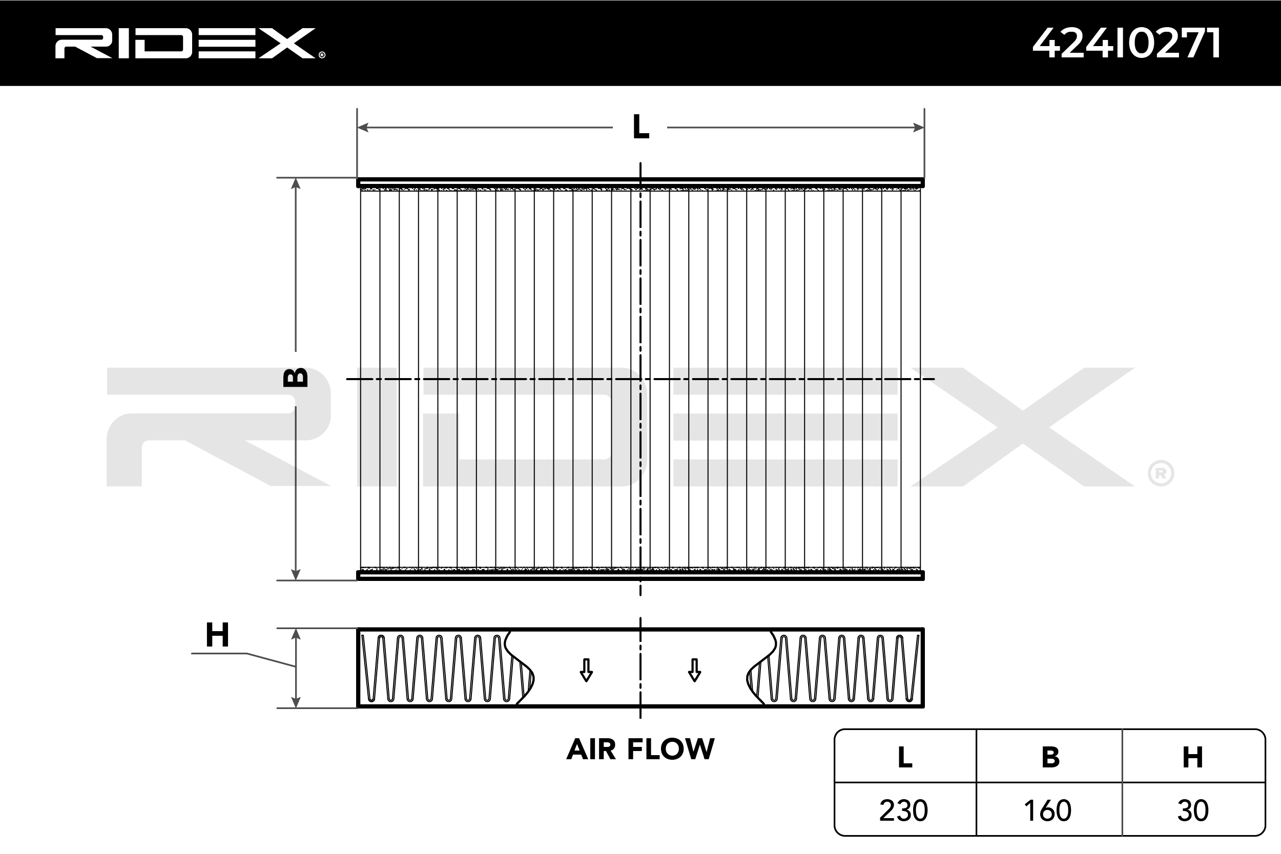 RIDEX Innenraumfilter 424I0271 Filter, Innenraumluft,Pollenfilter RENAULT,DACIA,CLIO II (BB0/1/2_, CB0/1/2_),KANGOO (KC0/1_),KANGOO Express (FC0/1_)