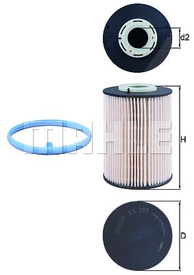 MAHLE ORIGINAL Kraftstofffilter KX 393D Leitungsfilter,Spritfilter FORD,VOLVO,MONDEO IV Turnier (BA7),MONDEO IV (BA7),MONDEO IV Stufenheck (BA7)