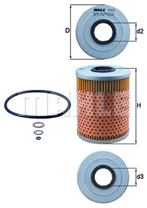 MAHLE ORIGINAL Ölfilter OX 68D Motorölfilter,Filter für Öl BMW,WIESMANN,ALPINA,3 Limousine (E46),3 Coupe (E46),3 Limousine (E36),3 Cabrio (E46)