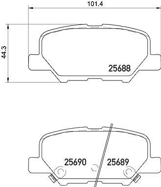 BREMBO Bremsbelagsatz P 61 111 Bremsbeläge,Bremsklötze PEUGEOT,CITROËN,MAZDA,4008 SUV,C4 AIRCROSS,6 Kombi (GJ, GL),6 Limousine (GJ, GL)