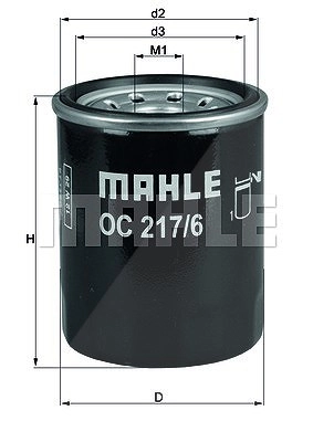 MAHLE ORIGINAL Ölfilter OC 217/6 Motorölfilter,Filter für Öl FIAT,TOYOTA,NISSAN,Sedici (FY_),COROLLA Coupe (_E9_),DYNA 100 Pritsche/Fahrgestell (YH_)