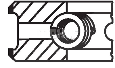 MAHLE ORIGINAL Kolbenringsatz 033 19 N0  VW,AUDI,SKODA,Golf V Schrägheck (1K1),TOURAN (1T1, 1T2),Passat Variant (3C5),PASSAT Variant (3B6)