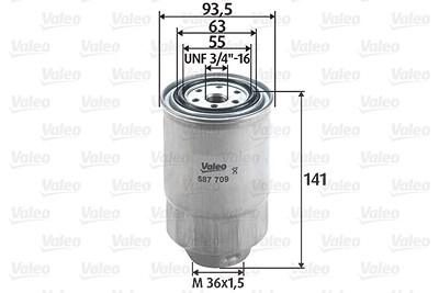 VALEO Kraftstofffilter 587709 Leitungsfilter,Spritfilter VW,FORD,TOYOTA,TARO,RANGER (ER, EQ),MAVERICK (UDS, UNS),AVENSIS Kombi (T25)