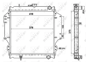 NRF Kühler, Motorkühlung 513161 Kühler,Wasserkühler SUZUKI,Samurai SUV (SJ_),SJ 410 SUV Cabrio (OS),SJ 413 (OS),SJ 410