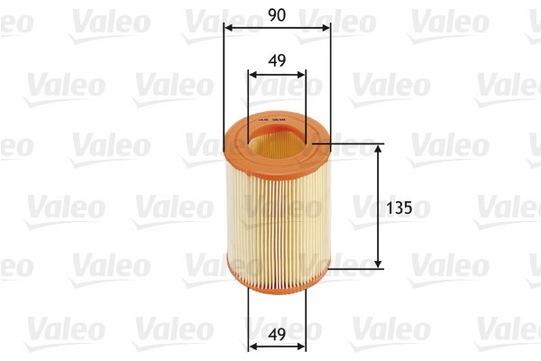 VALEO Luftfilter 585681 Motorluftfilter,Filter für Luft SMART,CITY-COUPE (450),CABRIO (450),FORTWO Coupe (450),FORTWO Cabrio (450)