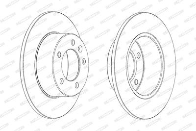 FERODO Bremsscheibe DDF1975C Bremsscheiben,Scheibenbremsen OPEL,RENAULT,NISSAN,Movano B Kastenwagen (X62),Movano B Bus (X62)