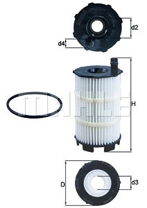 MAHLE ORIGINAL Ölfilter OX 350/4D Motorölfilter,Filter für Öl VW,AUDI,LAMBORGHINI,Touareg (7LA, 7L6, 7L7),Touareg (7P5, 7P6),A4 Avant (8K5, B8)