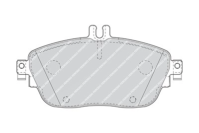 FERODO Bremsbelagsatz FDB4245 Bremsbeläge,Bremsklötze MERCEDES-BENZ,INFINITI,A-Klasse (W176),B-Klasse (W246, W242),CLA Coupe (C117)