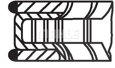 MAHLE ORIGINAL Kolbenringsatz 081 RS 00101 0N0  BMW,3 Touring (E91),3 Limousine (E46),3 Limousine (E90),5 Limousine (E60),5 Touring (E61)