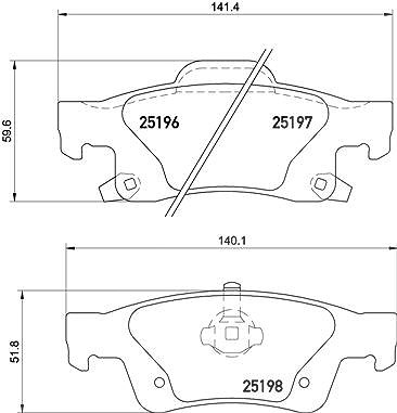 BREMBO Bremsbelagsatz P 37 016 Bremsbeläge,Bremsklötze JEEP,DODGE,GRAND CHEROKEE IV (WK, WK2),Durango (WD)