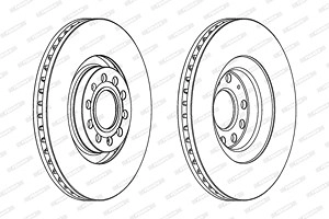 FERODO Bremsscheibe DDF1705C-1 Bremsscheiben,Scheibenbremsen AUDI,SEAT,A4 Avant (8ED, B7),A6 Avant (4B5, C5),A4 Limousine (8D2, B5),A4 Avant (8D5, B5)