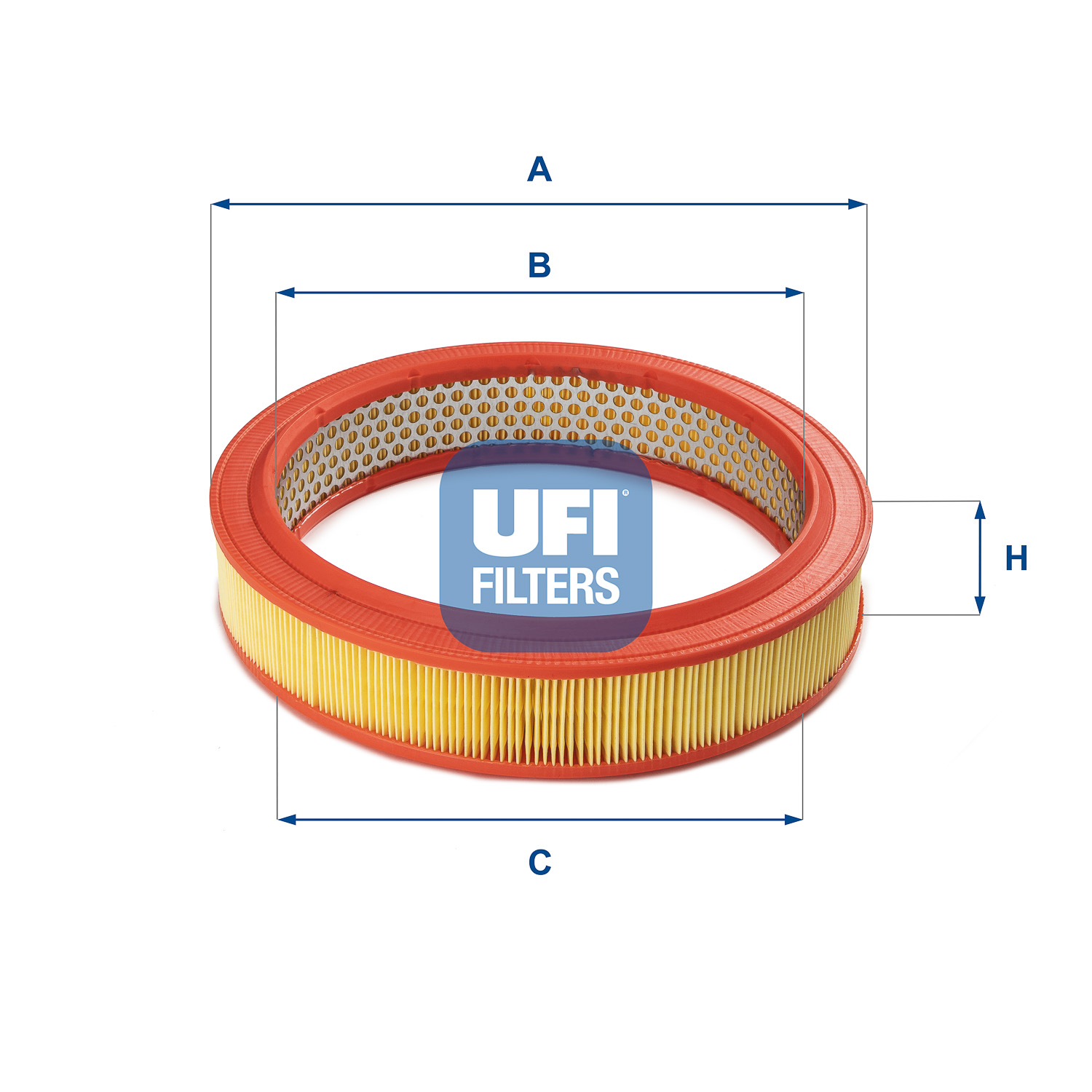 UFI Luftfilter 30.802.01 Motorluftfilter,Filter für Luft VW,AUDI,FORD,GOLF III (1H1),GOLF II (19E, 1G1),Polo Coupe (86C, 80),SCIROCCO (53B)
