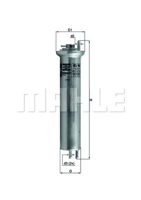 MAHLE ORIGINAL Kraftstofffilter KL 96 Leitungsfilter,Spritfilter BMW,ALPINA,5 Limousine (E39),5 Touring (E39),X5 (E53),7 (E38),B10 (E39)