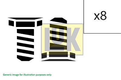 LuK Schraubensatz, Schwungrad 411 0026 10  BMW,OPEL,LAND ROVER,3 Limousine (E46),3 Touring (E46),3 Coupe (E46),3 Cabrio (E46),3 Compact (E46),X5 (E53)