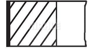 MAHLE ORIGINAL Kolbenringsatz 029 54 N0  VW,AUDI,VOLVO,GOLF II (19E, 1G1),PASSAT Variant (3A5, 35I),TRANSPORTER III Bus,GOLF I (17)