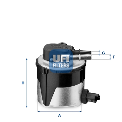 UFI Kraftstofffilter 55.170.00 Leitungsfilter,Spritfilter FORD,MAZDA,VOLVO,Fiesta Mk6 Schrägheck (JA8, JR8),Focus II Schrägheck (DA_, HCP, DP)