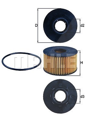 MAHLE ORIGINAL Ölfilter OX 191D Motorölfilter,Filter für Öl FORD,JAGUAR,LTI,MONDEO III Kombi (BWY),MONDEO III (B5Y),MONDEO III Stufenheck (B4Y)