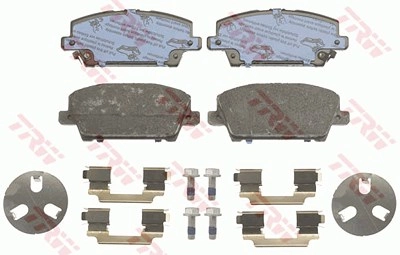 TRW Bremsbelagsatz GDB3407 Bremsbeläge,Bremsklötze HONDA,CIVIC VIII Hatchback (FN, FK),CIVIC VIII Stufenheck (FD, FA)