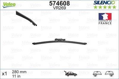 VALEO Scheibenwischer 574608 Wischblatt,Wischerblätter MERCEDES-BENZ,BMW,MINI,E-Klasse T-modell (S212),E-Klasse T-modell (S213),GLA (X156)