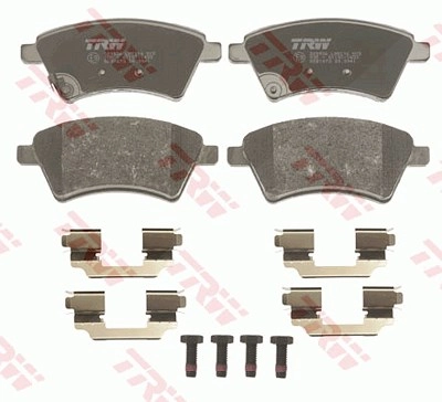 TRW Bremsbelagsatz GDB1673 Bremsbeläge,Bremsklötze FIAT,SUZUKI,Sedici (FY_),SX4 (EY, GY),SX4 Stufenheck (GY)