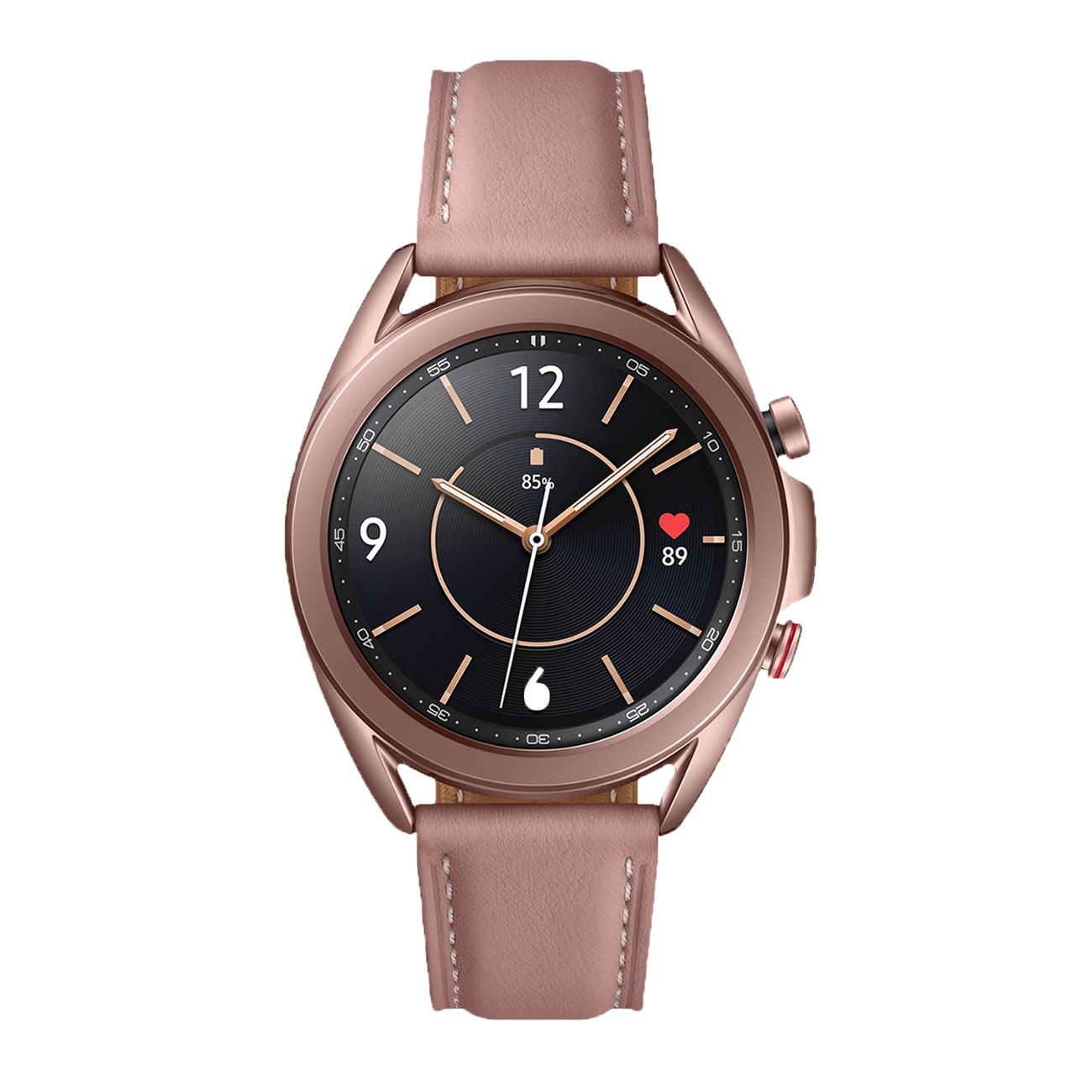 Samsung Galaxy Watch 3 Mystic Bronze | Armband mit Naht | 41mm | LTE 4.0 | Schlaftracking, Herzfrequenztracker & Blutdruckmessung | 56 Std. Akku 
