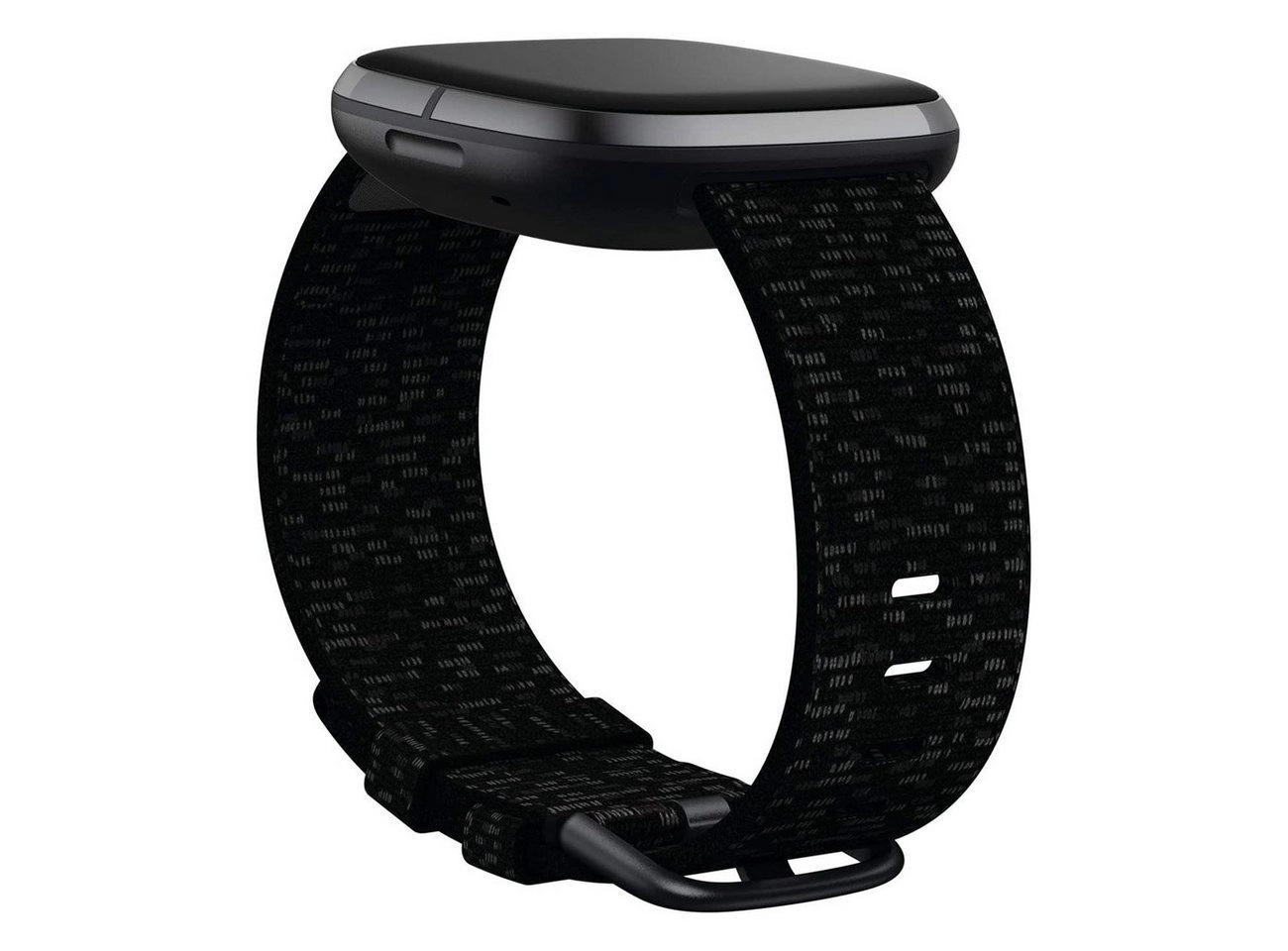 Fitbit Versa 3/ Sense, Woven Band-schwarz-S | Armband | Innovatives Gewebearmband | Einfach und schnell zu wechseln | Passend für die Sense und Versa 3
