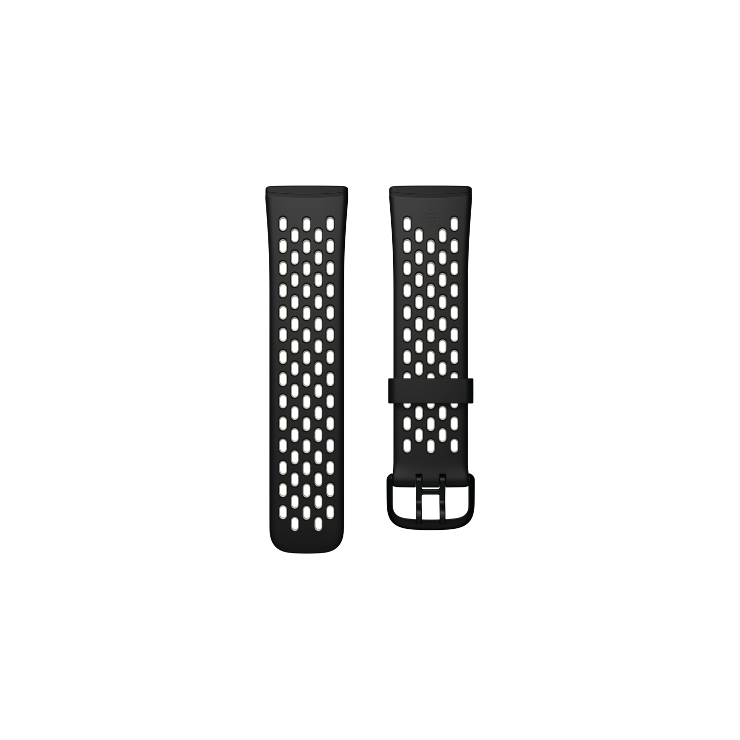 Fitbit Versa 3/ Sense, Sport Band-schwarz-L | Armband | Flexibles, robustes Silikonmaterial | Wasserabweisend | Passend für Sense und Versa 3