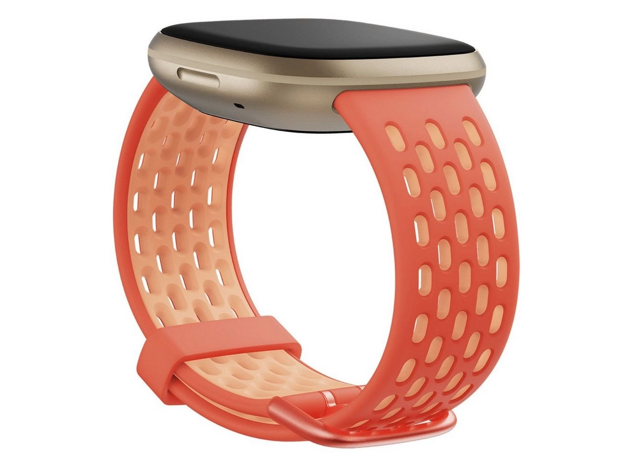 Fitbit Versa 3/ Sense, Sport Band-rose-L | Armband | Flexibles, robustes Silikonmaterial | Wasserabweisend | Passend für Sense und Versa 3