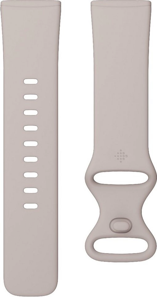 Fitbit Versa 3/ Sense, Infinity Band-weiss-L | Armband | Endlosarmband aus einem flexiblen Silikonmaterial | Wasser- und schmutzabweisend