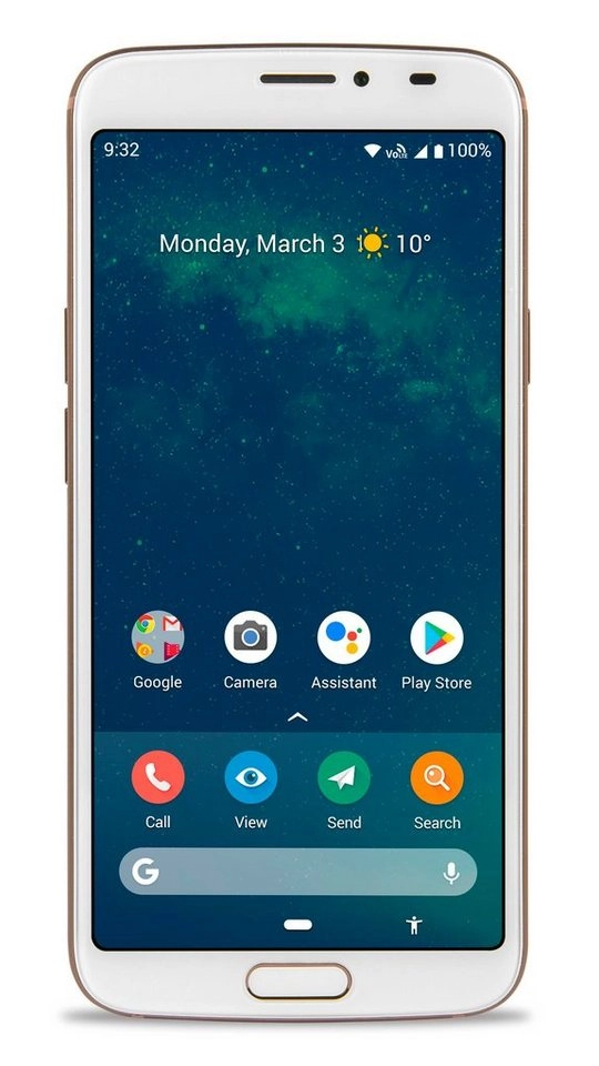Doro 8080 | Seniorenhandy |  32GB Speicher | 16MP Kamera | SD-Kartenslot | 4G Smartphone | Benutzeroberfläche auf Basis Android 9.0 | Weiss