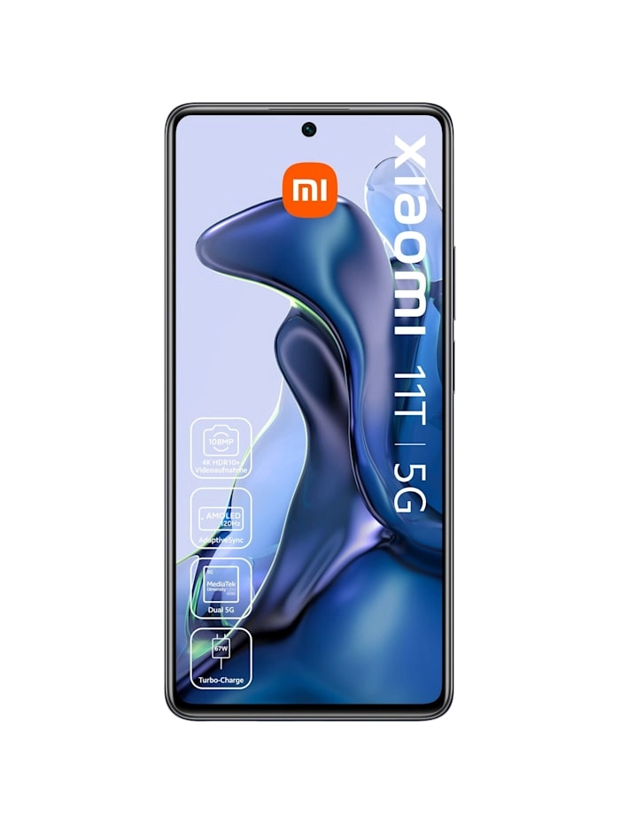 Xiaomi Mi 11T 5G | Smartphone | 256 GB interner Speicher | 8 GB Arbeitsspeicher | 108 MP Hauptkamera | OLED-Display | Schwarz