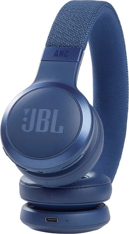 JBL Live 460NC|Signature Sound|Aktive Geräuschunterdrückung|Bis zu 50 Stunden Akkulaufzeit|Multi-Point-Verbindung|Blau
