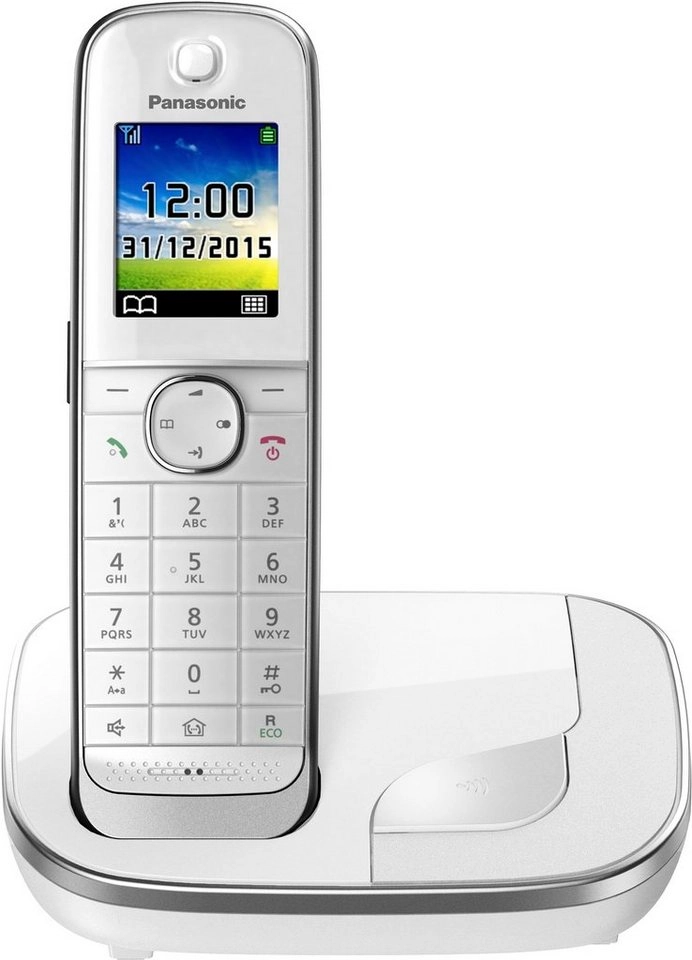 Panasonic KX-TGJ310|DECT-Telefon|Freisprecheinrichtung|250 Eintragungen|Anrufer-Identifikation|Weiß