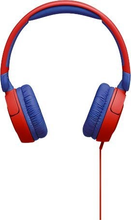 JBL JR 310 | Kopfhörer mit Mikrofon | On-Ear | Kabelgebunden | JBL Safe Sound | Einfache Bedienung | Hoher Tragekomfort | Kinder | Rot 