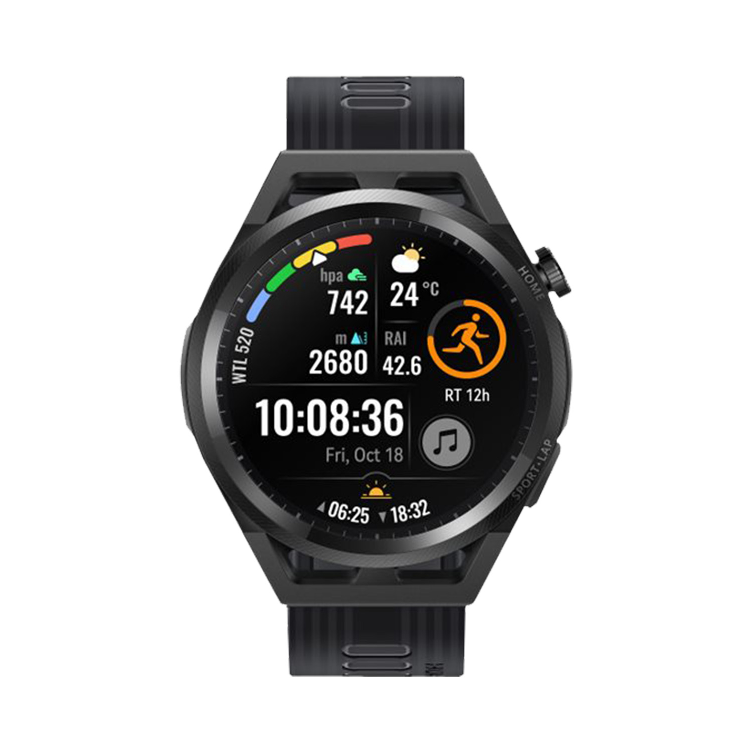 Huawei Watch GT Runner Schwarz, Ladekabel, magnetischer Ladedock