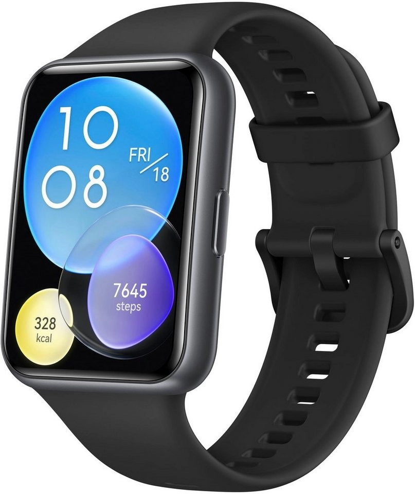 Huawei Watch Fit 2 Schwarz | Smartwatch | 1,74-Zoll AMOLED-Display | Bis zu 10 Tage Akkulaufzeit | 12 professionelle Sportmodi | Schwarz