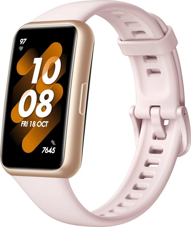 Huawei Band 7 Smartwatch | Silikonband | 14 Tage Akkulaufzeit | AMOLED-Display | 96 Sportmodi | Schlafanalyse | In Pink 