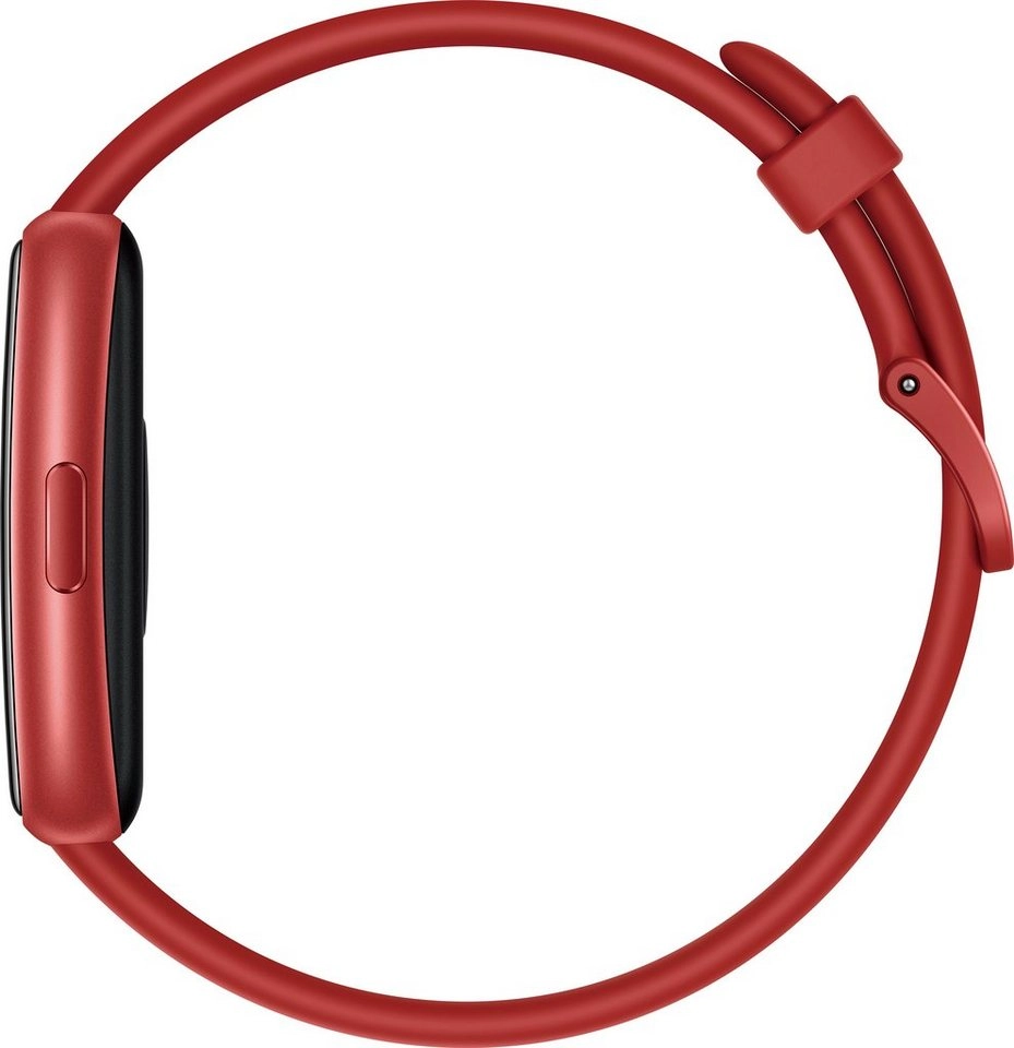 Huawei Band 7 Smartwatch | Silikonband | 14 Tage Akkulaufzeit | AMOLED-Display | 96 Sportmodi | Schlafanalyse | In Rot