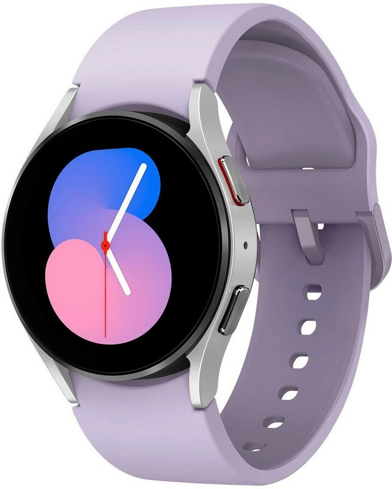Samsung Galaxy Watch 5 LTE (40mm) in silber | 100 Samsung Pay Guthaben Smartwatch | Bis zu 80 Stunden Akkulaufzeit | Wassergeschützt bis 5 ATM | Blutdruck-Messung | Sturzerkennung