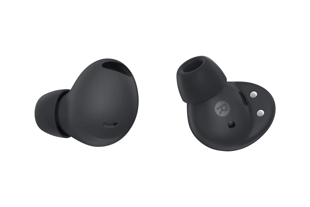 Samsung Galaxy Buds2 Pro Graphite | 61 mAh Kopfhörer Akku | 515 mAh Ladeetui Akku | Multi-Point BT-fähig | bis zu 21 Stunden Wiedergabezeit | 3 Mikrofone p. Bud