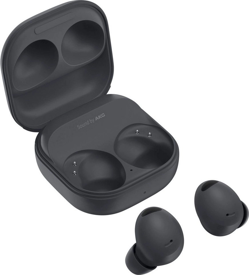 Samsung Galaxy Buds2 Pro Graphite | 61 mAh Kopfhörer Akku | 515 mAh Ladeetui Akku | Multi-Point BT-fähig | bis zu 21 Stunden Wiedergabezeit | 3 Mikrofone p. Bud