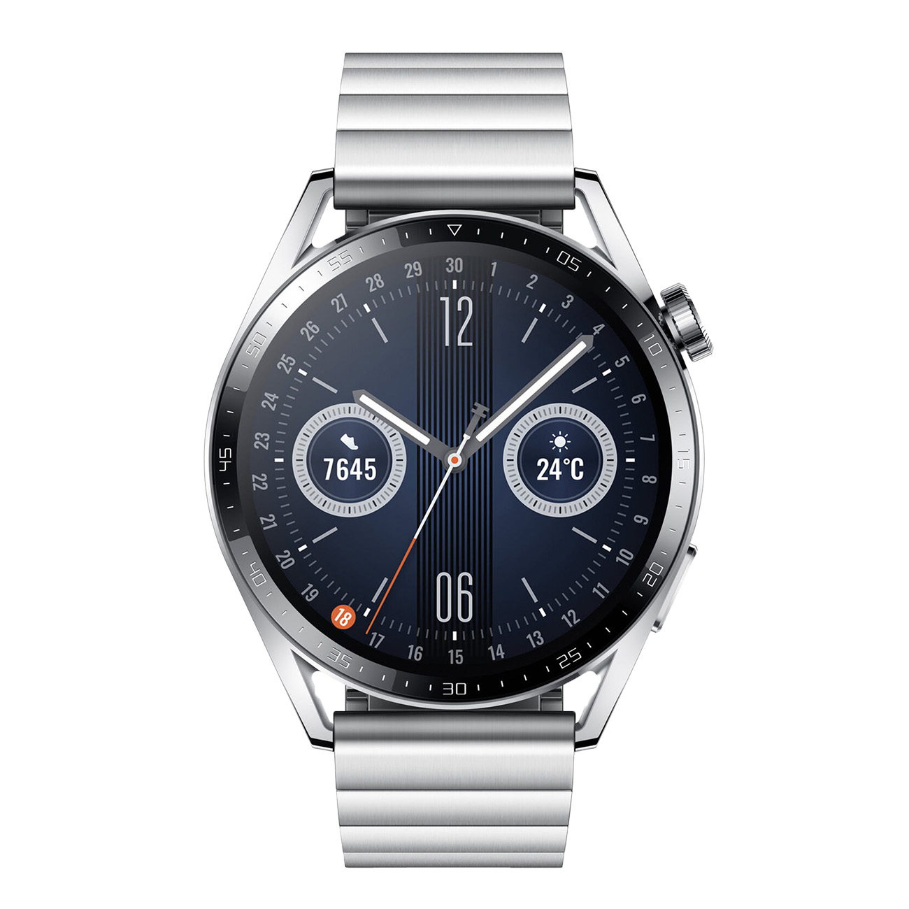 Huawei Watch GT 3 Elite (46mm) Jupiter B29T Silver Edelstahl | Bluetooth | Rostfreier Stahl | Digital | Staubgeschützt, wasserfest | 4 GB Speicher | Steel Strap